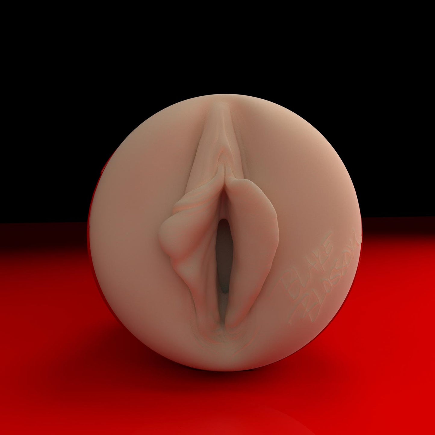 Straight on shot of Blake Blossom Ricky's Room pussy stroker.
